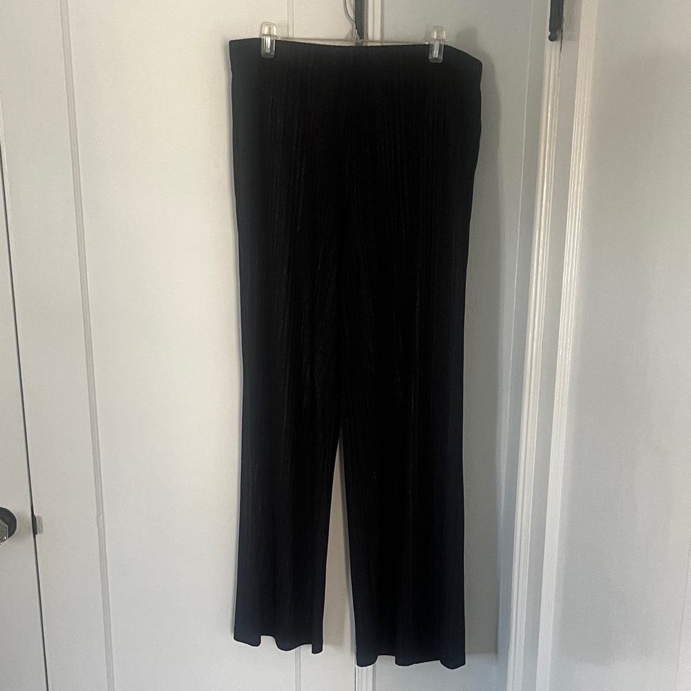Johnny Was Classic Black Wide Leg Pants